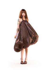 BROWN DAYDREAM BUBBLE DRESS