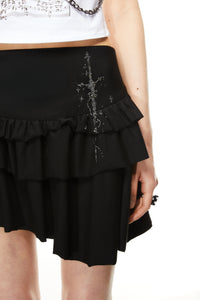 Midnight Ruffle Skirt